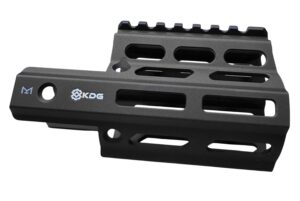 Kinetic Development Group STR5-MK2-010 SRX3 MK2 Stribog Rail Extension Black Aluminum Compatible w/ Stribog SP9 Models w/ MLOK Receivers