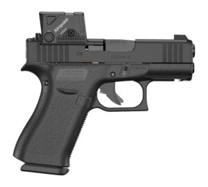 Glock 43X MOS 9mm with Aimpoint COA red dot and two 15-round magazines