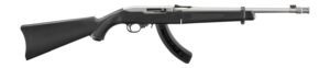 Ruger 32028 10/22 Takedown 22 LR 25+1 18.50" Matte Threaded Barrel, Matte Stainless Steel Drilled & Tapped Receiver, Black Fixed Synthetic Stock