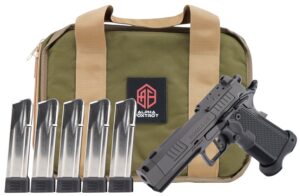 Alpha Foxtrot AF1911 Romulus 9mm 3.5 inch threaded compensator DLC black optic-ready handgun