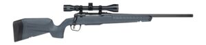 Savage Arms 33175 Axis 2 XP 6.5 Creedmoor 4+1 20" Matte Black Carbon Steel Threaded Barrel. Drilled & Tapped Receiver, Gray Synthetic Fixed w/Pistol Grip Stock, 3-9x40mm Duplex Scope, Right Hand