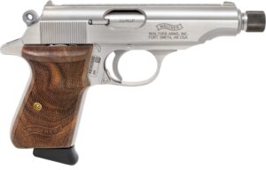 Image of Walther WAI PP 32AP PST SS TB WAL 8RD handgun on white background