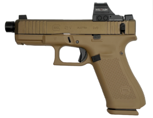 Shark Coast Tactical GLOCK 45V Shark Puppy FDE 9mm pistol with Holosun 407C optic