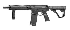 Daniel Defense DDM4 300 S SBR 10.3in .300 AAC Blackout matte black side view