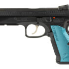 CZ-USA Shadow 2 ACCU 9mm pistol black slide blue aluminum grips 91044