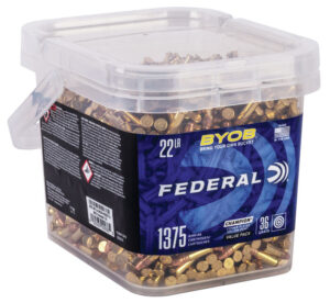 Federal 22 Long Rifle Ammunition BYOB Champion F750BKT1375 36 Grain Copper Plated Hollow Point Value Pack 1375 Rounds