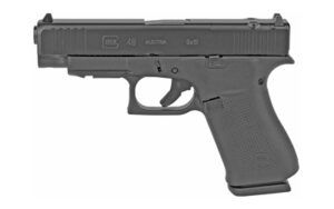 Glock G48 MOS Gen5 9mm pistol, black finish with MOS-cut slide and two 10-round magazines