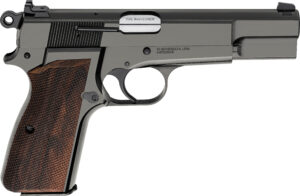 Springfield Armory SA-35 9mm polished blued pistol with walnut grips