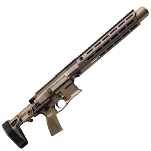 Maxim Defense SDX RFLX integrally suppressed .300 AAC Blackout pistol in arid tan