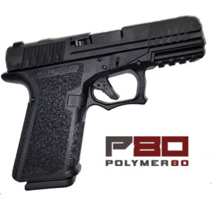 Polymer 80 P80 Compact 9MM 4 inch barrel 15 rounds black optic cut slide black frame