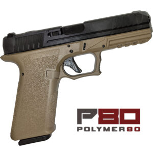Polymer 80 P80 full-size 9MM with 4.5-inch barrel and black optic-cut slide