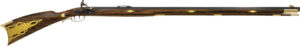 Traditions Pennsylvania .50 cal flintlock rifle with 33.5 in blued octagonal barrel and walnut walnut stock