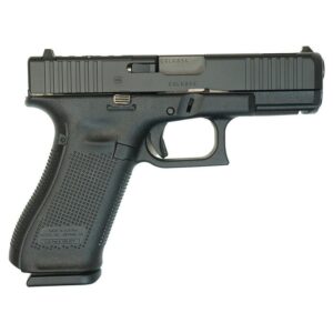 Glock V-Series Model 45 9mm with 3.7-inch ported barrel and RMR cut, Black Cerakote