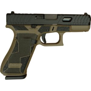 Glock V-Series Model 45 9mm Kavorka Cerakote FDE 3.7-inch ported barrel