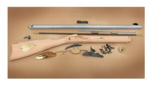 Traditions St. Louis Hawken .50 cal rifle kit with 28in octagonal barrel and select hardwood stock