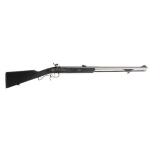 Traditions ShedHorn .50 cal muzzleloader with black synthetic stock and Williams fiber optic sights