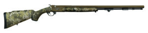 Traditions Pursuit XT R748804425 .50 cal 26-inch bronze Cerakote muzzleloader with Veil Wideland camo stock