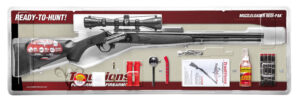 Traditions Buckstalker XT .50 cal muzzleloader with 24-inch blued barrel and mounted 3-9x40 scope