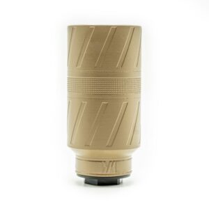 Banish Speed K 5.56 NATO FDE Cerakote silencer side view
